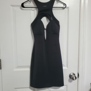 Black Solemio Mini Dress